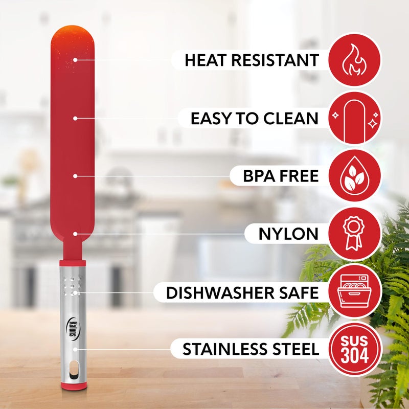 Kaluns Silicone Spatula Set, 17 Piece Baking Utensils, Nylon and Stainless Steel, Non Stick and Heat Resistant Bakeware set New Baker's Gadget Tools Collection - Image 3